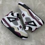 Tênis Air Jordan 4 Paris Saint Germain - Vinho/Branco