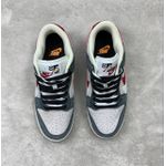 Tênis NK Dunk Low (Dois símbolos) - Cinza/Branco