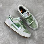 Tênis NK Dunk Low (Dois símbolos) - Verde/Branco