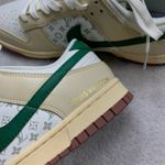 Tênis NK Dunk Low LV - Branco/Dourado/Verde