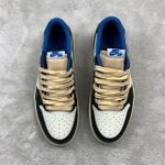 Tênis Travis Scott Jordan 1 Low - Bege/Branco/Azul