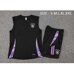 Conjunto de Treino Regata + Short Alemanha 24/25 Preto e Roxo