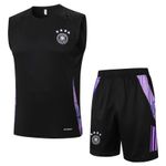 Conjunto de Treino Regata + Short Alemanha 24/25 Preto e Roxo