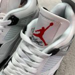 Tenis NK Air Jordan 4 - Branco/Cinza