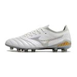Chuteira Campo Mizuno Morelia Neo (FG) - Branco/Prata.