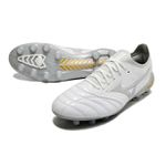 Chuteira Campo Mizuno Morelia Neo (FG) - Branco/Prata.