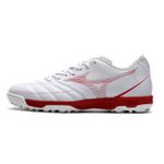 Chuteira Society Mizuno (TF) - Branco/Vermelho