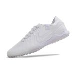 Chuteira Society Nike Tiempo Legend 10 Pro (TF) - Branco/Lilás.