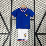 Conjunto Infantil França HOME I 2024/25 - Azul