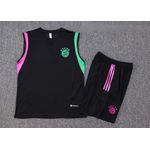 Conjunto Treino Bayern de Munique 2023 Regata + Short - Preta (verde/roxo)