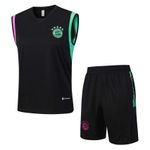 Conjunto Treino Bayern de Munique 2023 Regata + Short - Preta (verde/roxo)