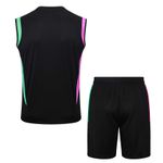 Conjunto Treino Bayern de Munique 2023 Regata + Short - Preta (verde/roxo)