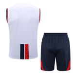Conjunto Treino Paris Saint Germain PSG Regata e Short 22/23 - Branco (vermelho/preto)