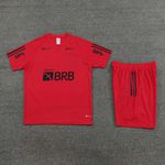 Conjunto Treino Camisa + Short Flamengo Patrocínio 23/24 - Vermelho