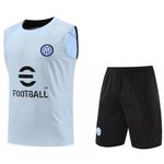 Conjunto De Treino Inter de Milão 23/24 Regata + Short - Masculino Azul Claro