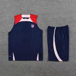 Conjunto De Treino Atlético De Madrid 23/24 Regata + Short - Masculino Azul 