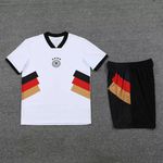 Conjunto De Treino Camisa + Short Alemanha 23/24 - Masculino Branco/Preto