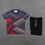 Conjunto De Treino Camisa + Short Alemanha 23/24 - Masculino Roxo/Bege/Vermelho