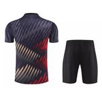 Conjunto De Treino Camisa + Short Alemanha 23/24 - Masculino Roxo/Bege/Vermelho