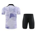Conjunto De Treino Camisa + Short Liverpool 23/24 - Masculino Lilás