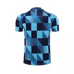 Conjunto De Treino Camisa + Short Manchester City 23/24 - Masculino Azul (quadriculada)