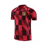 Conjunto De Treino Camisa + Short Manchester City23/24 - Masculino Vermelho (quadriculada)