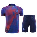 Conjunto de treino Camisa + Short PSG 23/24 - Masculino Azul/Vermelho