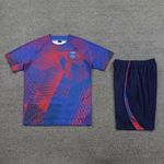 Conjunto de treino Camisa + Short PSG 23/24 - Masculino Azul/Vermelho