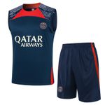 Conjunto De Treino PSG 24/25 Regata + Short - (DETALHE ROXO NO OMBRO)