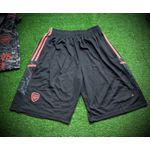 Conjunto Treino Regata + Short Arsenal 23/24 - Preto/Cinza (detalhes rosa)