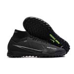 Chuteira Society Nike Air Zoom Mercurial (TF) - Preta/Verde - Botinha