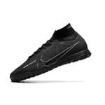 Chuteira Society Nike Air Zoom Mercurial (TF) - Preta/Verde - Botinha