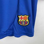 Conjunto Infantil Barcelona Away 23/24 Branco/ Short Azul