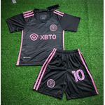 Conjunto Infantil Inter Miami Lionel Messi 10 23/24 Preto