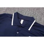 Conjunto Treino Itália 22/23 Camisa Polo + Calça - Masculino Azul Marinho (detalhe branco na gola)