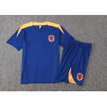 CONJUNTO TREINO HOLANDA CAMISA + SHORT 2024 - AZUL/LARANJA