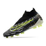 Chuteira Campo Nike Phantom (FG) - Cinza/Preto/Verde