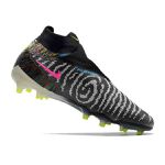 Chuteira Campo Nike Phantom (FG) - Cinza/Preto/Verde