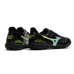 Chuteira Society Mizuno Morelia Neo (TF) - Preto/Azul/Verde