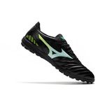 Chuteira Society Mizuno Morelia Neo (TF) - Preto/Azul/Verde
