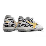Chuteira Society Mizuno Morelia (TF) - Branco/Preto/Amarelo