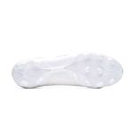 Chuteira Campo Adidas Predator (FG) - Branco/Prata - Com Cadarço