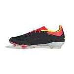 Chuteira Campo Adidas Predator Elite (FG) - Preto/Laranja (Com Cadarço)