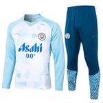 AGASALHO TREINO MANCHESTER CITY 2023/24 MANGA LONGA - BRANCO/AZUL