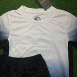 Conjunto Infantil Corinthians Home I 2024/25 Branco/Preto Liso
