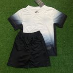Conjunto Infantil Corinthians Home I 2024/25 Branco/Preto Liso