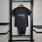 Conjunto Infantil Corinthians Away I 24/25 - Preto (Patrocínio)