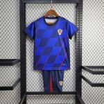 Conjunto Infantil Croácia Away II 24/25 - Azul