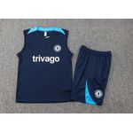 Conjunto Treino Regata + Short Chelsea 2024/25 - Azul Marinho