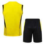 Conjunto Treino Flamengo Regata e Short 2024/25 - Amarelo/Preto (BORDADO)